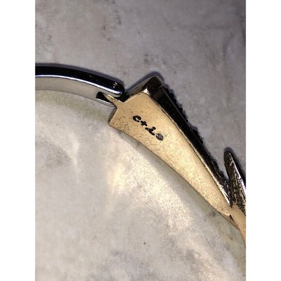 Chloe + Isabel Silver & Gold Sparkly Cuff Bracelet-B085 - Picture 2 of 4